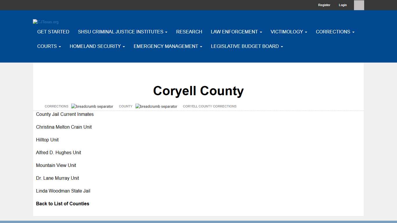 Coryell County Corrections